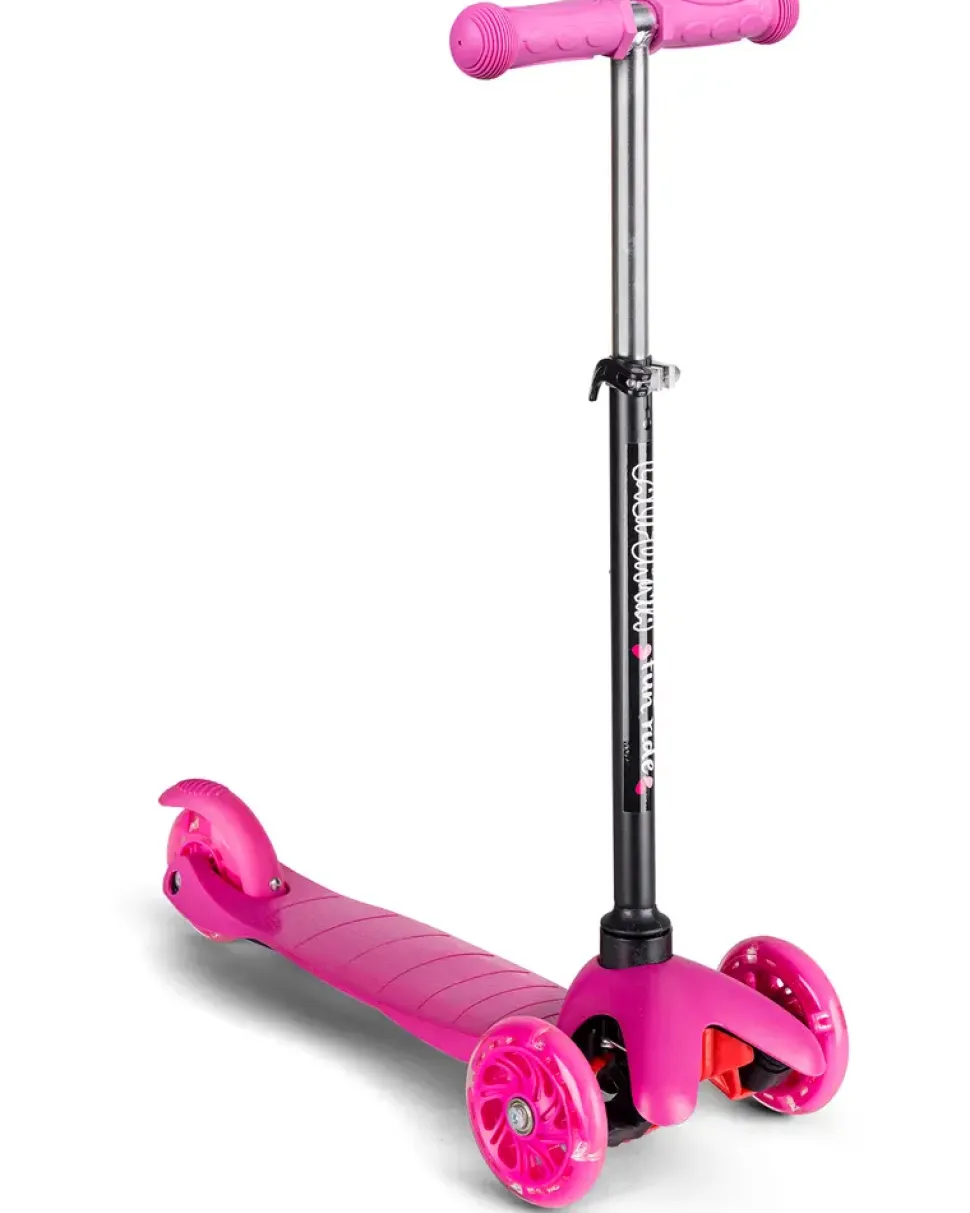 3-hjulig sparkcykel – Rosa