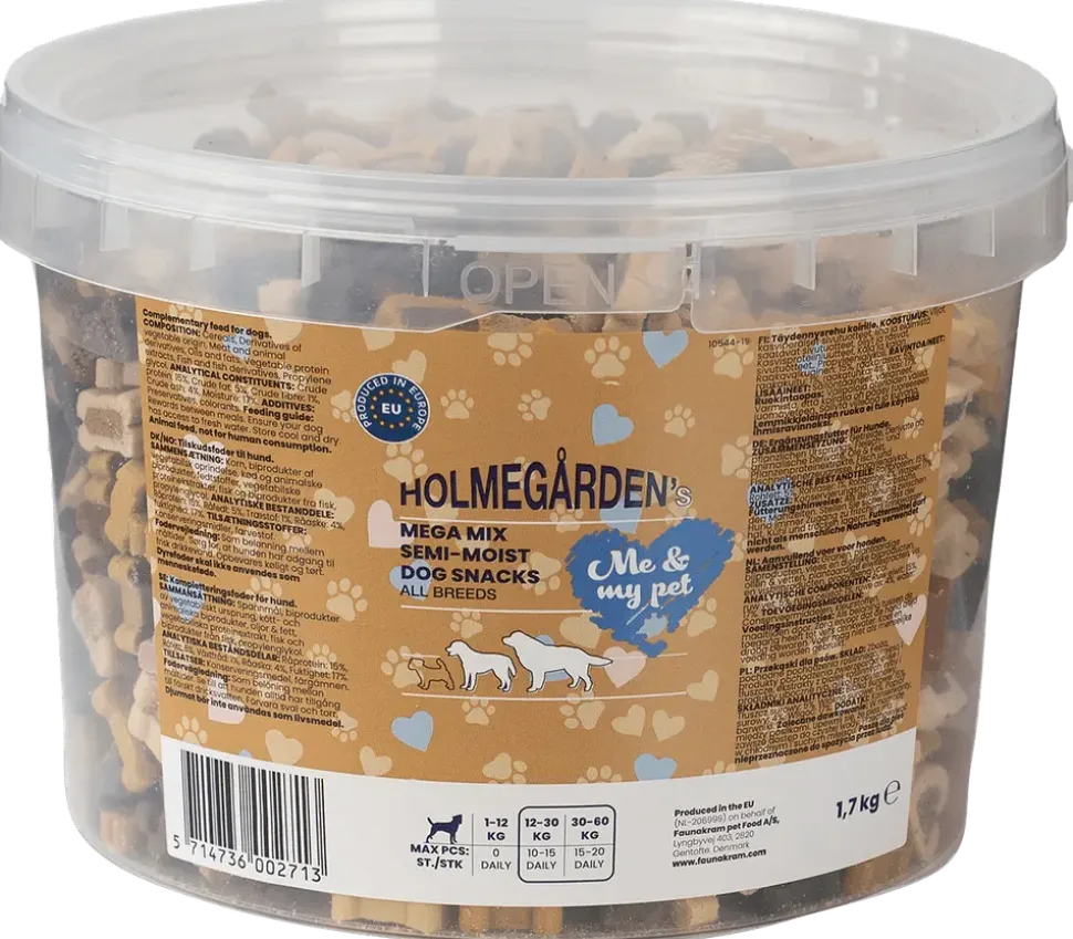 Holmegården's Snacks Semi-moist S-M - 1,7 kg