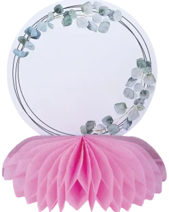 Honeycomb med skylt rosa