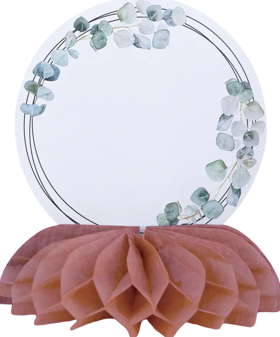 Honeycomb med skylt rose guld