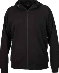 Hoodie med dragkedja - Svart