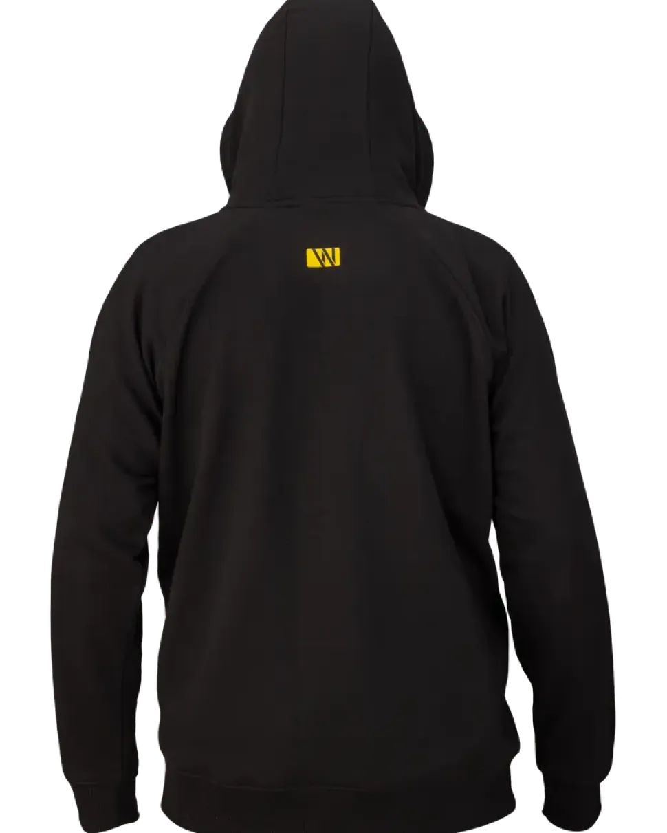 Hoodie med dragkedja - Svart
