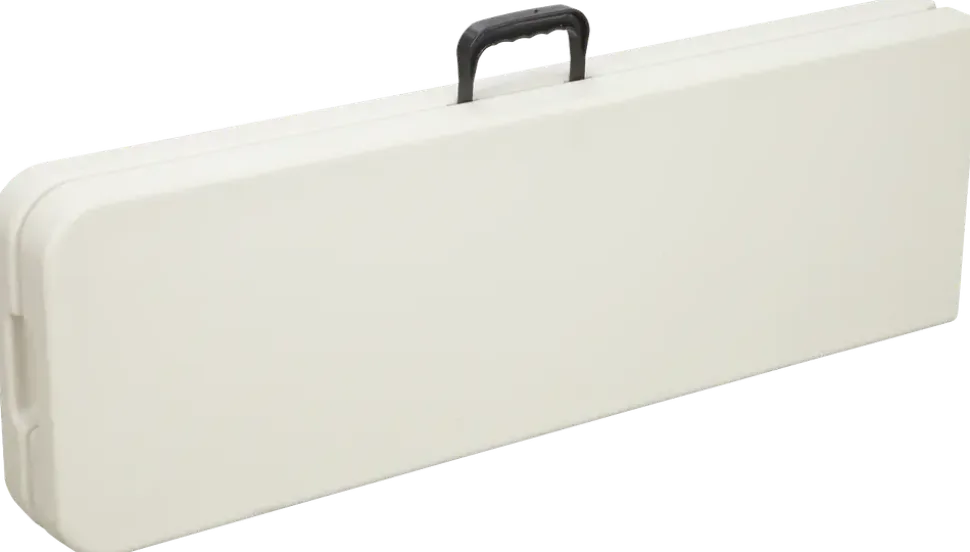 Hopfällbar bänk L. 180 cm - vit