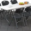 Hopfällbar stol svart