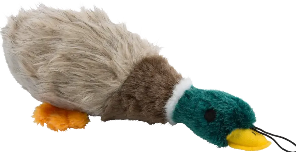 Hundleksak anka i plysch