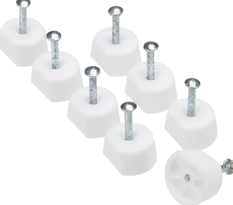 HYLLBÄRARE PLAST VIT 8 ST