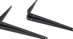 Hyllplanskonsol 150 x 200 mm 2-pack - Svart