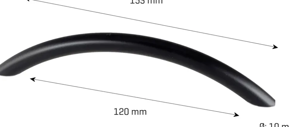jasa Möbelhandtag Venedig 128 mm svart