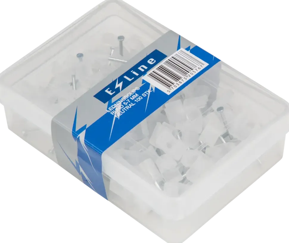 Kabelclips 5-7 mm - klara