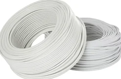 Kabel platt 2 x 0,75 mm² - vit