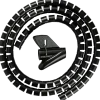 Kabelspiral Ø20 mm x 1,5 meter - svart