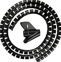 Kabelspiral Ø20 mm x 1,5 meter - svart