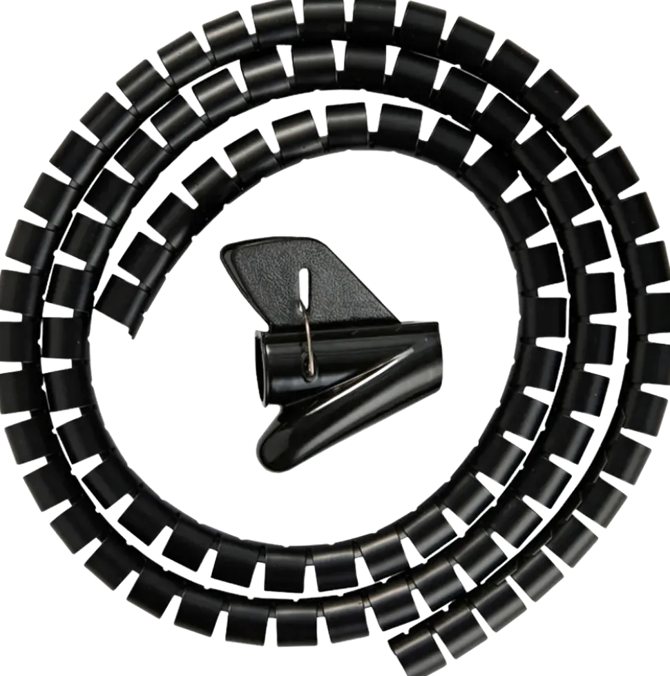 Kabelspiral Ø20 mm x 1,5 meter - svart
