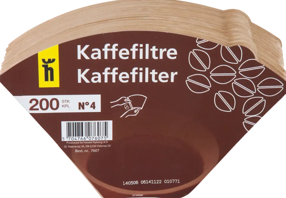 Kaffefilter oblekt 200st nr4