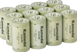 Kameda alkalinebatteri d, 12st