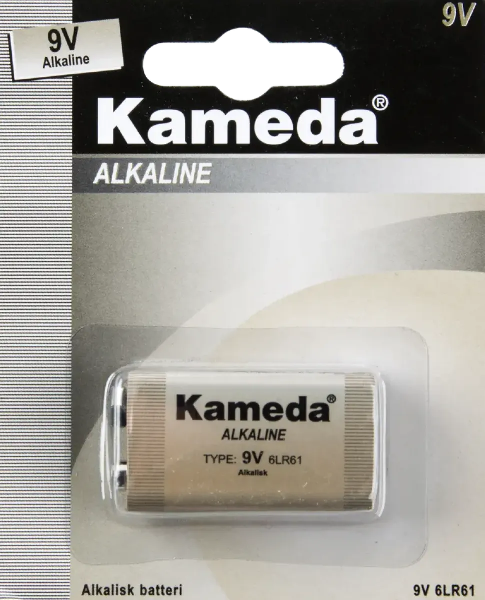 Kameda Alkaline batteri - 9 V