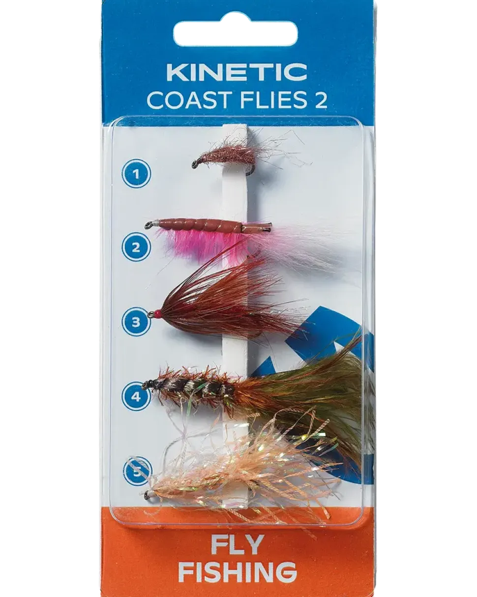 Kinetic coast flies 2 5-pack