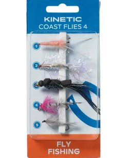 Kinetic coast flies 4 5-pack