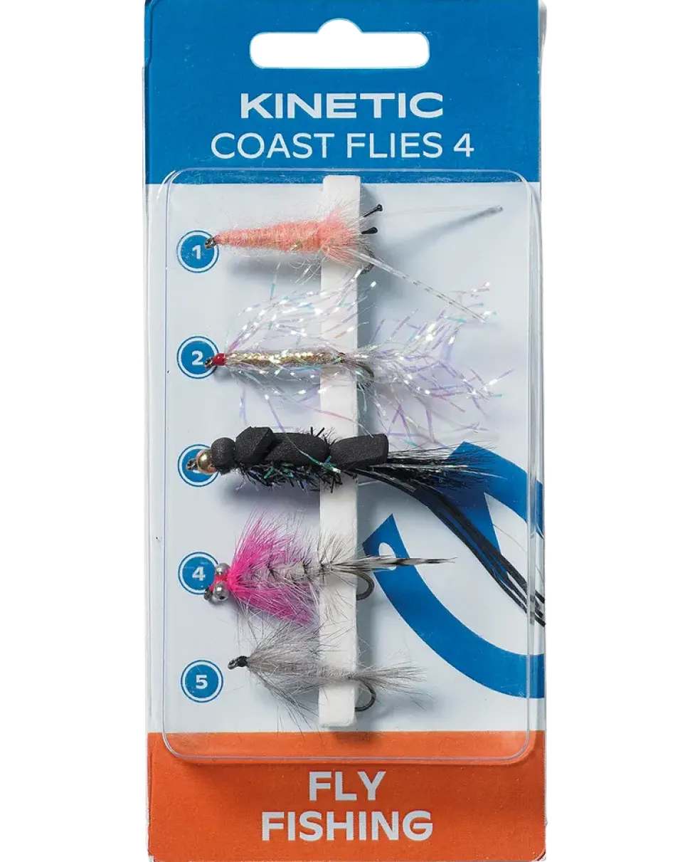 Kinetic coast flies 4 5-pack