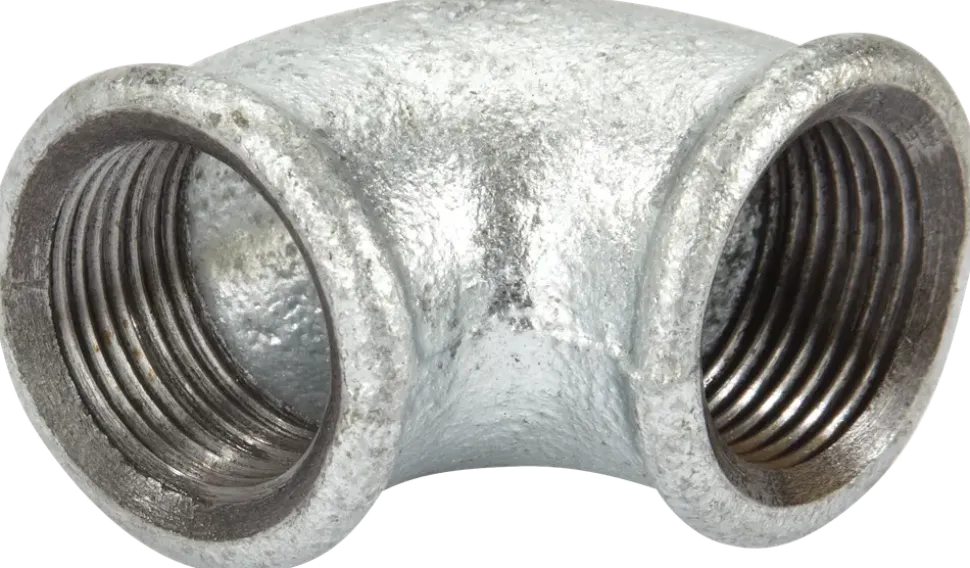 Koppling 90° 1/2'' M/M - galvaniserad