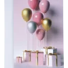 Kort med kuvert 11 x 17 cm - ballong med present
