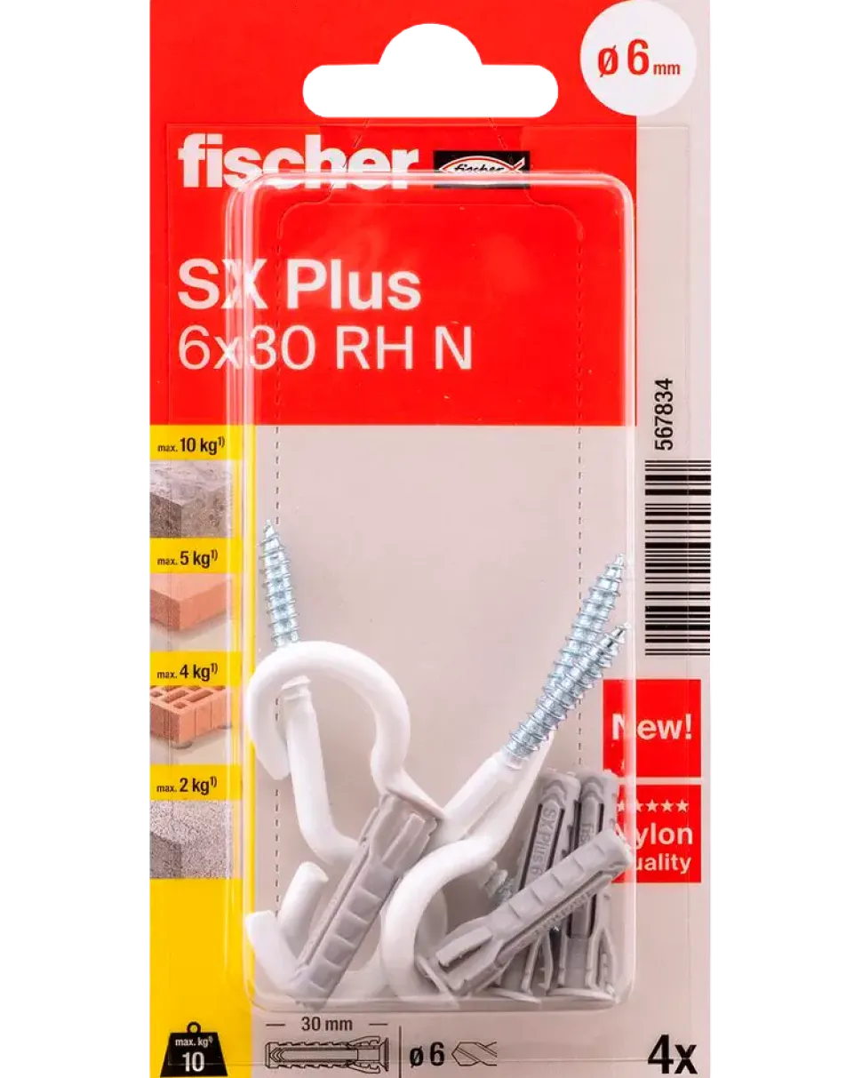 Krok+plugg SX Plus 6x30 RHN 4 st