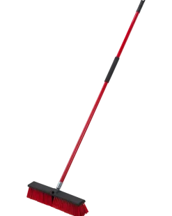Kvast 45 cm med stålskaft