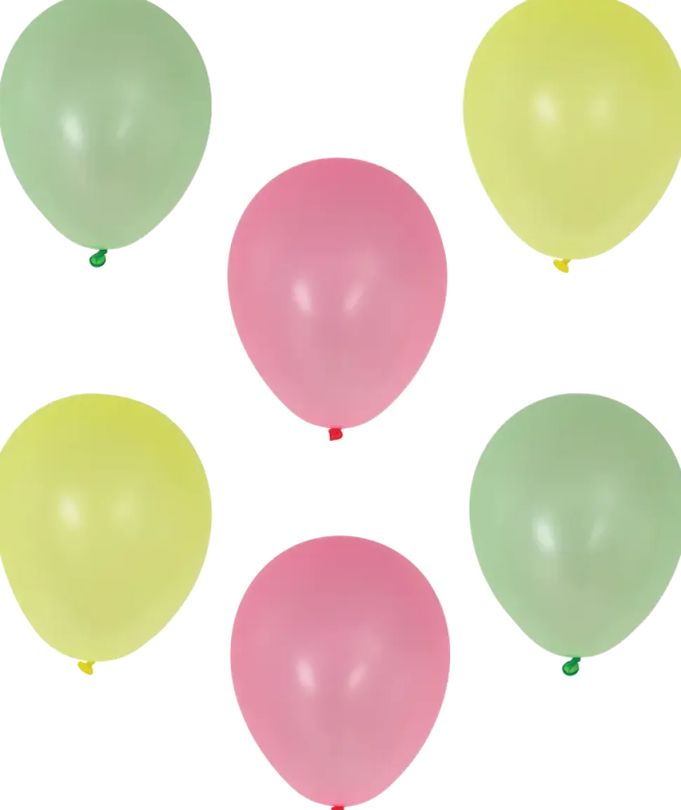 Latexballong 6-pack - Neonfärger