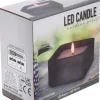 LED-ljus i kruka - svart