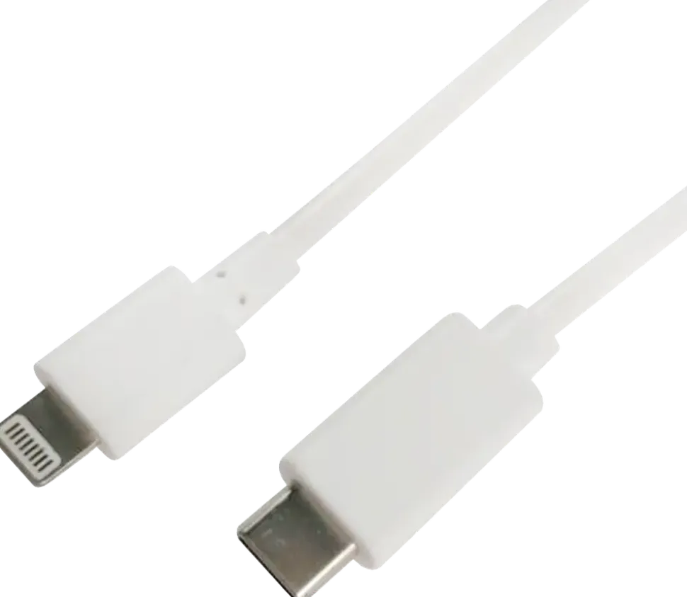 Lightningkabel usb-c 1 m vit