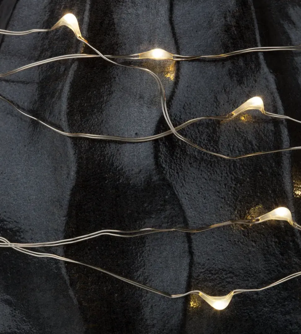 Ljuslinga metallwire LED - silver
