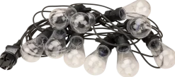 Ljusslinga - 10 avlånga glödlampor med små LED.
