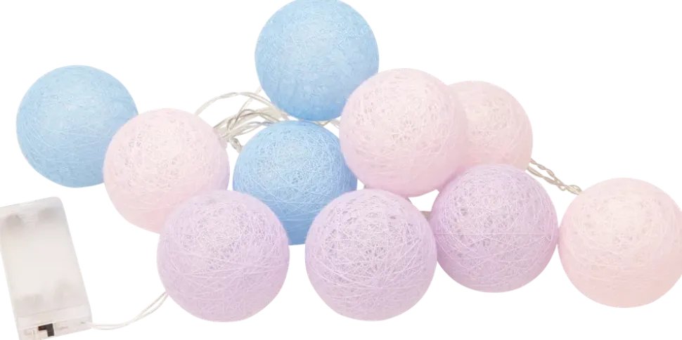 Ljusslinga Ø6 cm 10 st - pastell