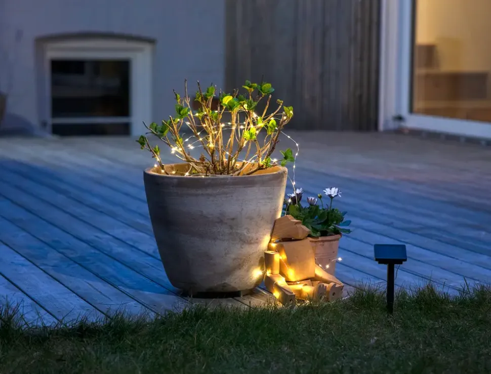 Ljusslinga 100 LED med solcell