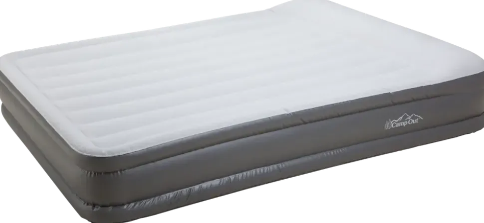 Luftmadrass med pump 150x195cm