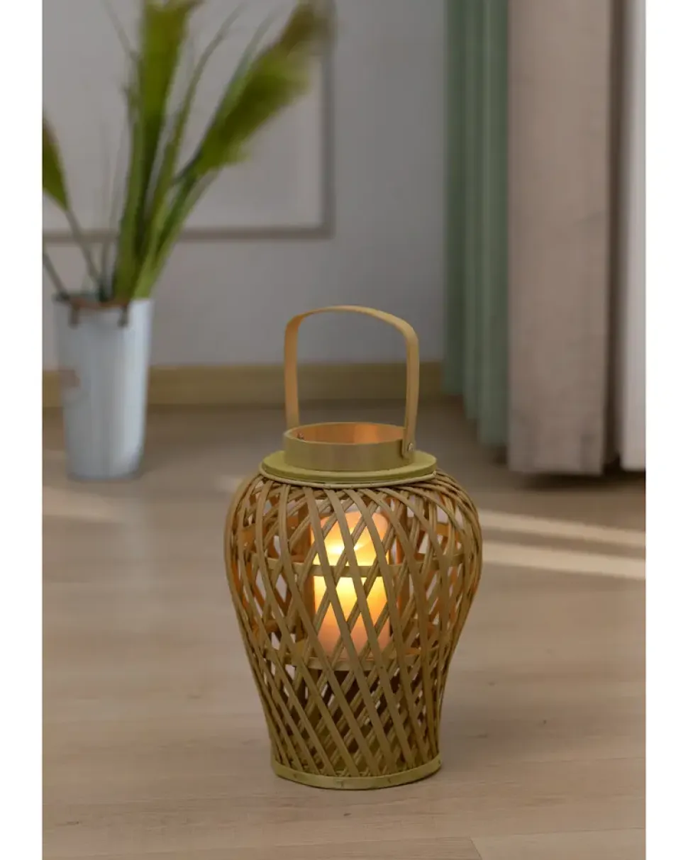 Lykta i bambu 45 cm