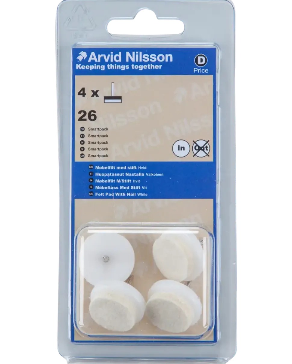 MÖBELTASS FILT MED STIFT 26 MM