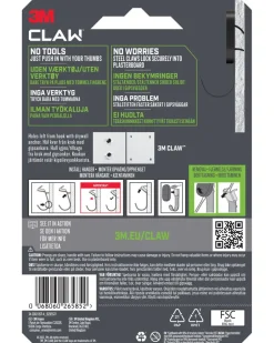 3M™ CLAW™ Drywall Hook Svart - 11 kg