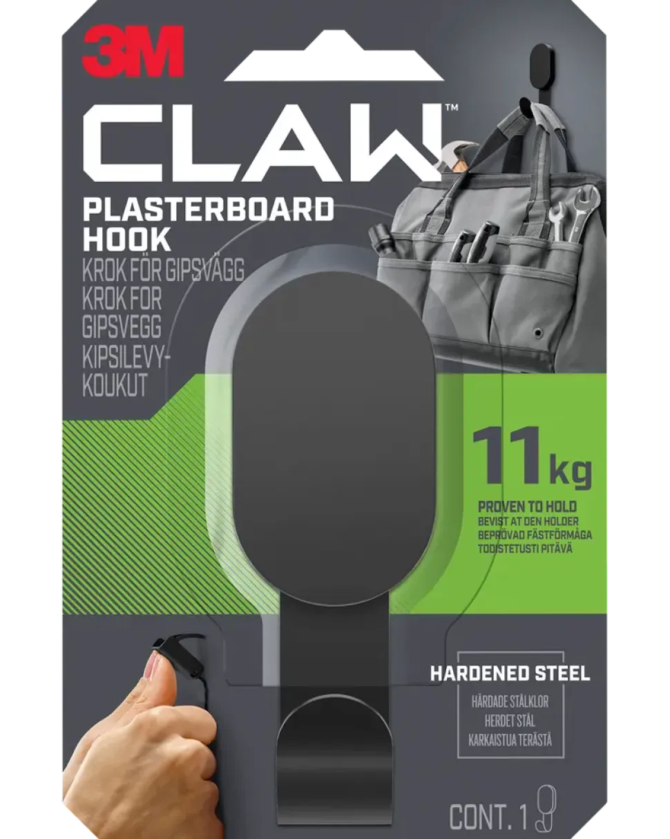3M™ CLAW™ Drywall Hook Svart - 11 kg