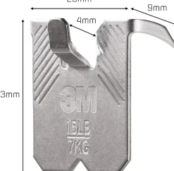 3M™ CLAW™ Tavelkrok för gipsväggar – 7 kg, 2-pack