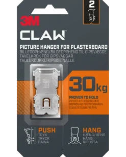 3M™ CLAW™ Tavelkrok för gipsväggar – 30 kg, 2-pack