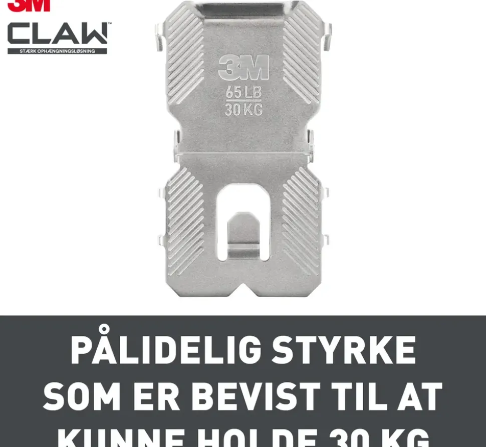3M™ CLAW™ Tavelkrok för gipsväggar – 30 kg, 2-pack