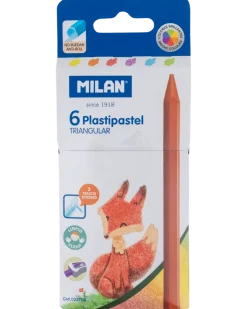 Milan Färgkritor 6 st.