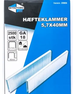 Mitsutomo Air häftklamrar 5,7 x 40 mm 2500 st.