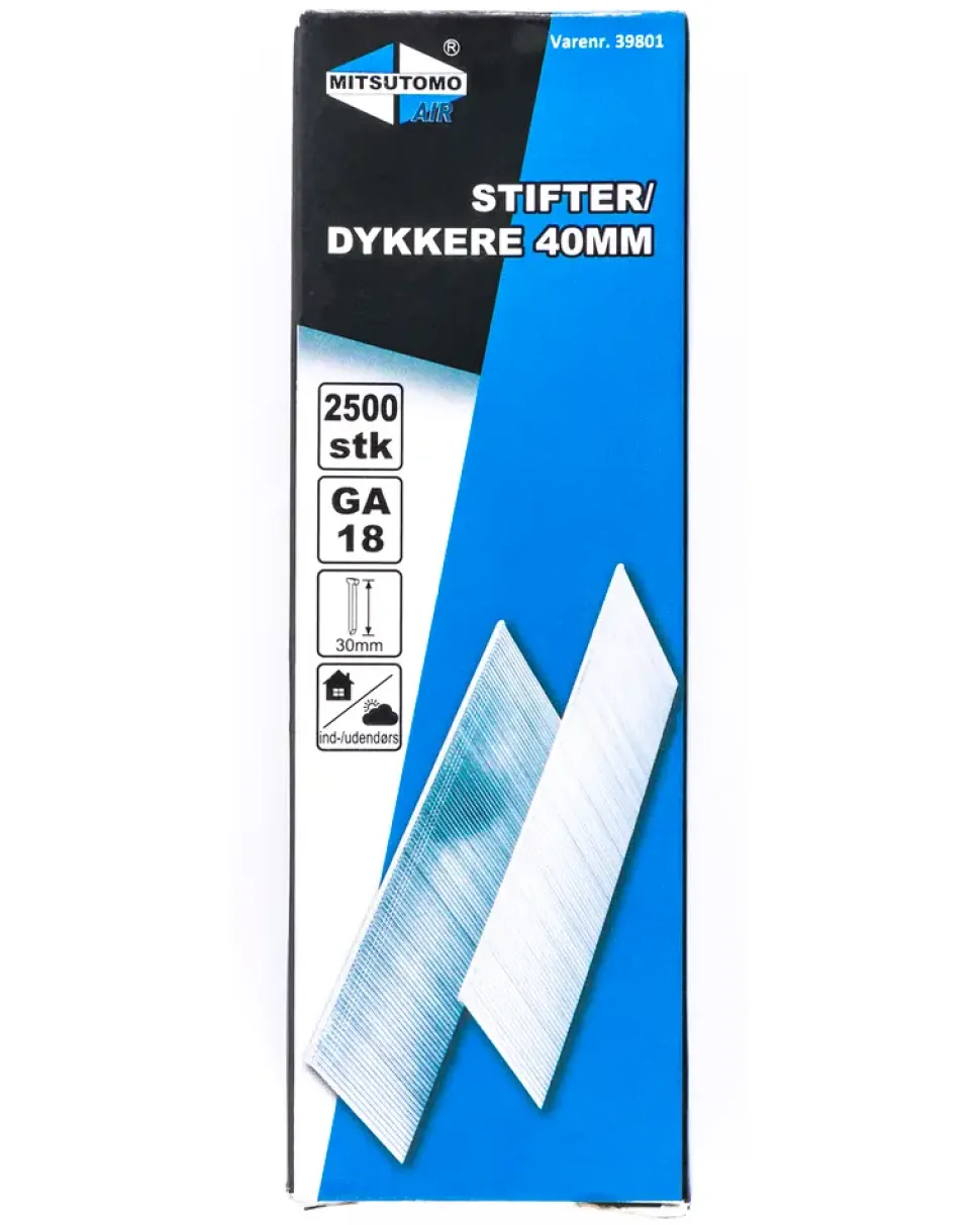 Mitsutomo Air stift/dyckerts 40 mm 2500 st.