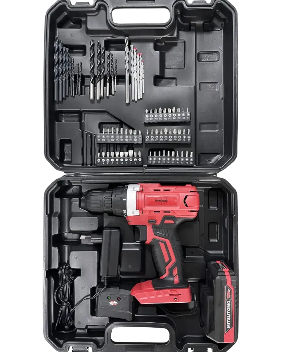 Mitsutomo borr- och skruvdragare 18 V, set
