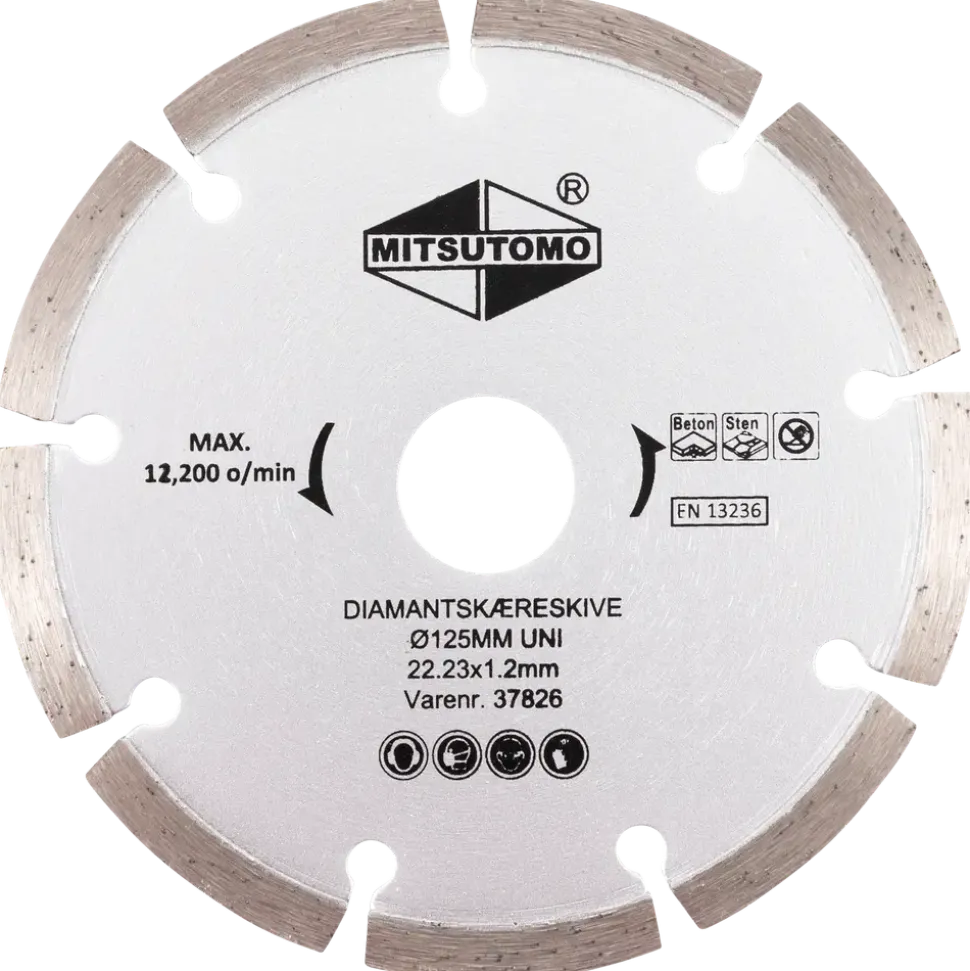 Mitsutomo Diamantkapskiva Ø125 mm - uni