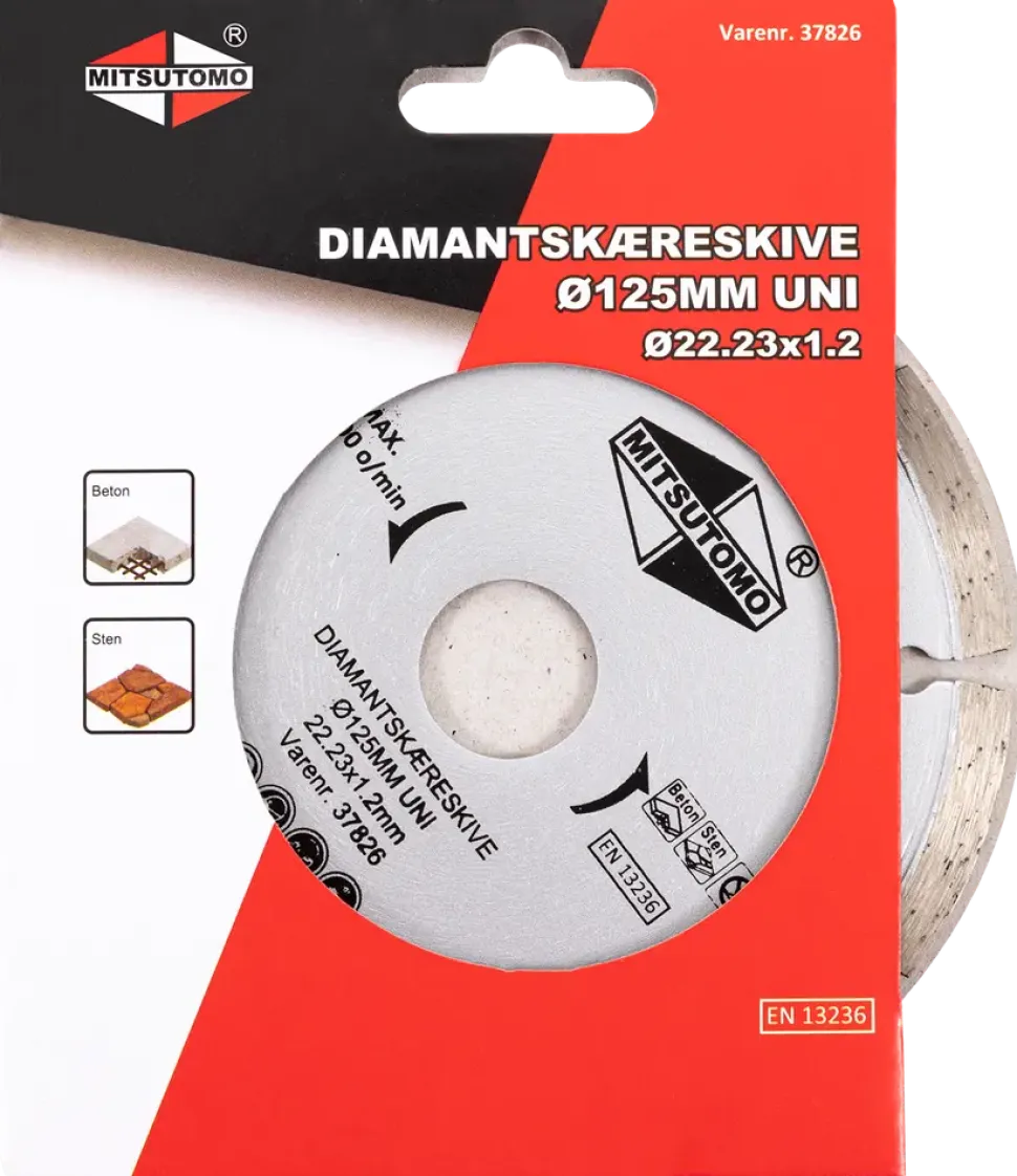 Mitsutomo Diamantkapskiva Ø125 mm - uni