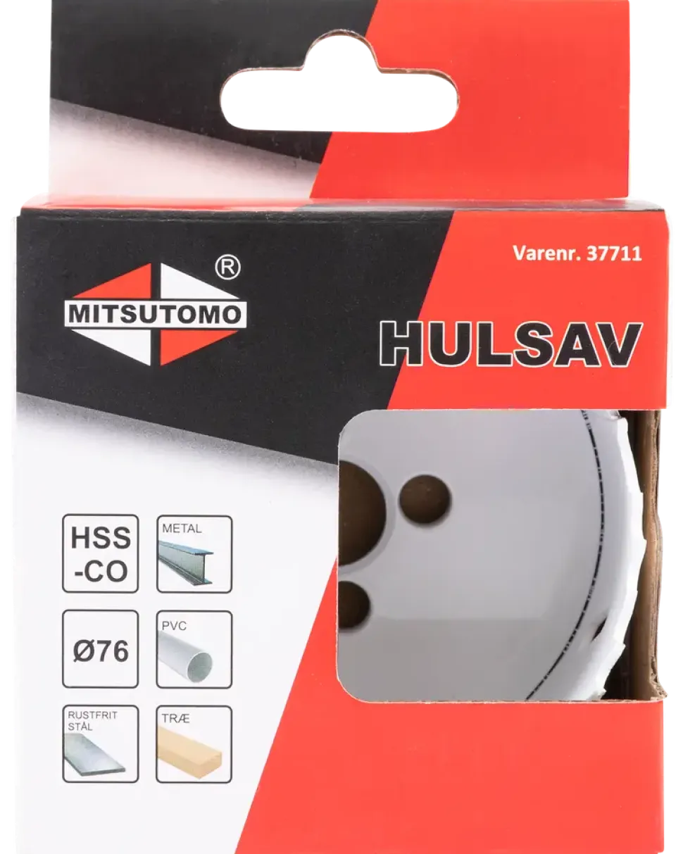 Mitsutomo Hålsåg M42 kobolt Ø76 mm