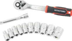 Mitsutomo hylsnyckelsats 1/4” - 12 delar